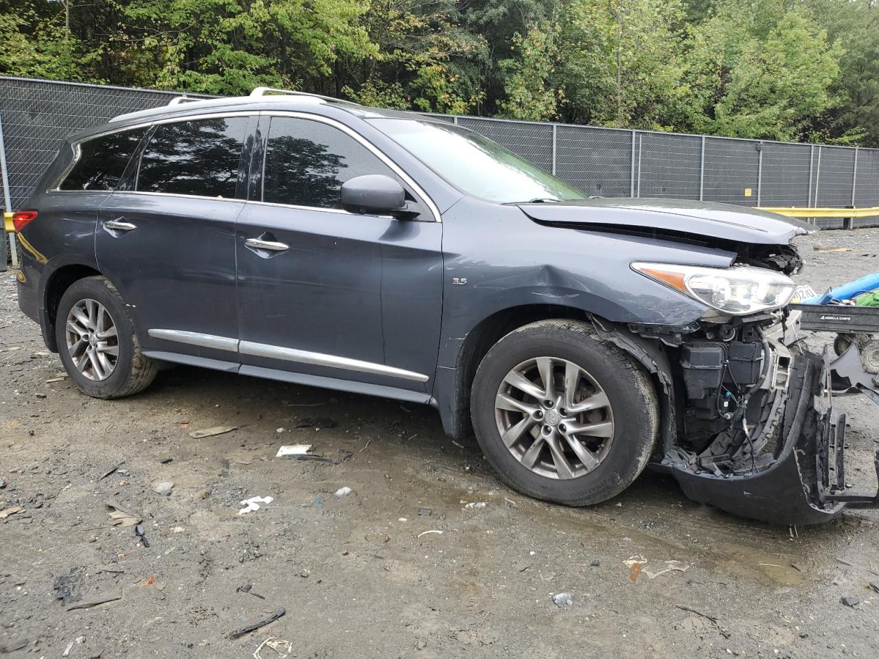 2014 Infiniti QX60 VIN 5N1AL0MM7EC541704 Copart auction photo, front end / minor dent/scratches damage thumbnail 4