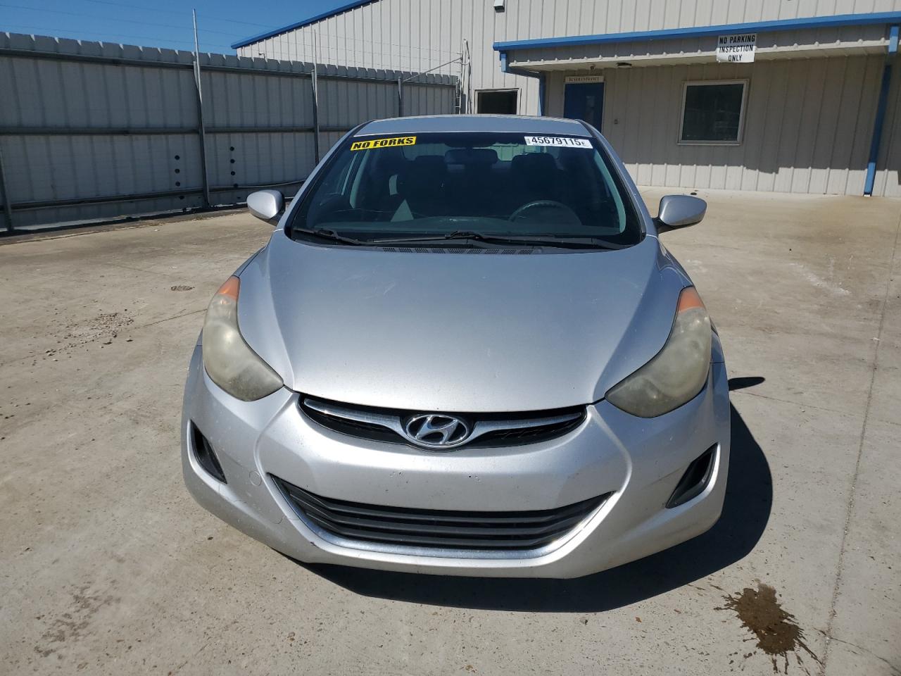2012 Hyundai Elantra VIN KMHDH4AEXCU413970 Copart auction photo, side damage thumbnail 5
