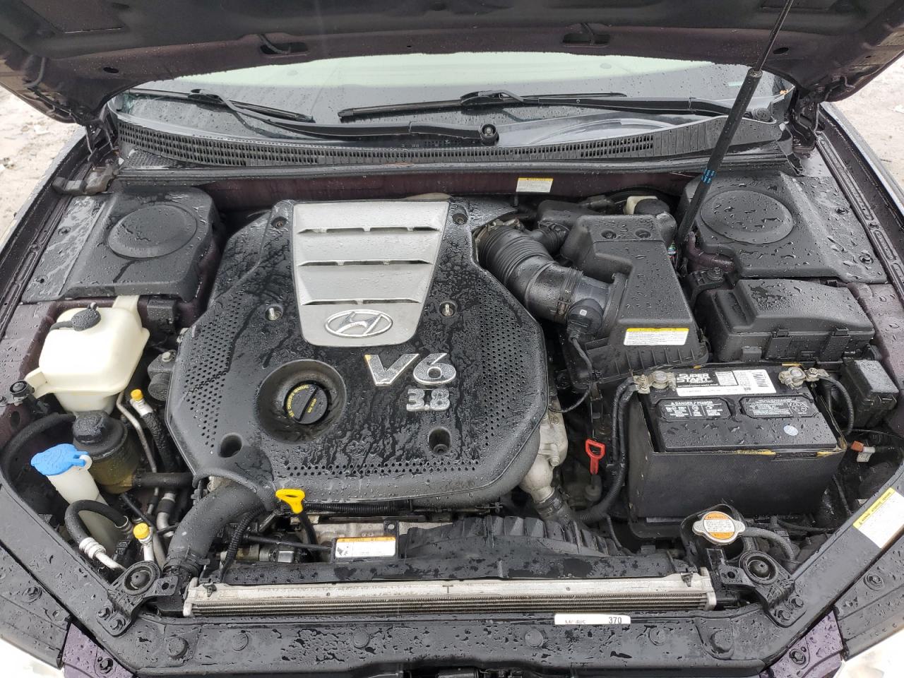 2007 Hyundai Azera VIN KMHFC46F37A185813 Copart auction photo, side / front end damage thumbnail 11