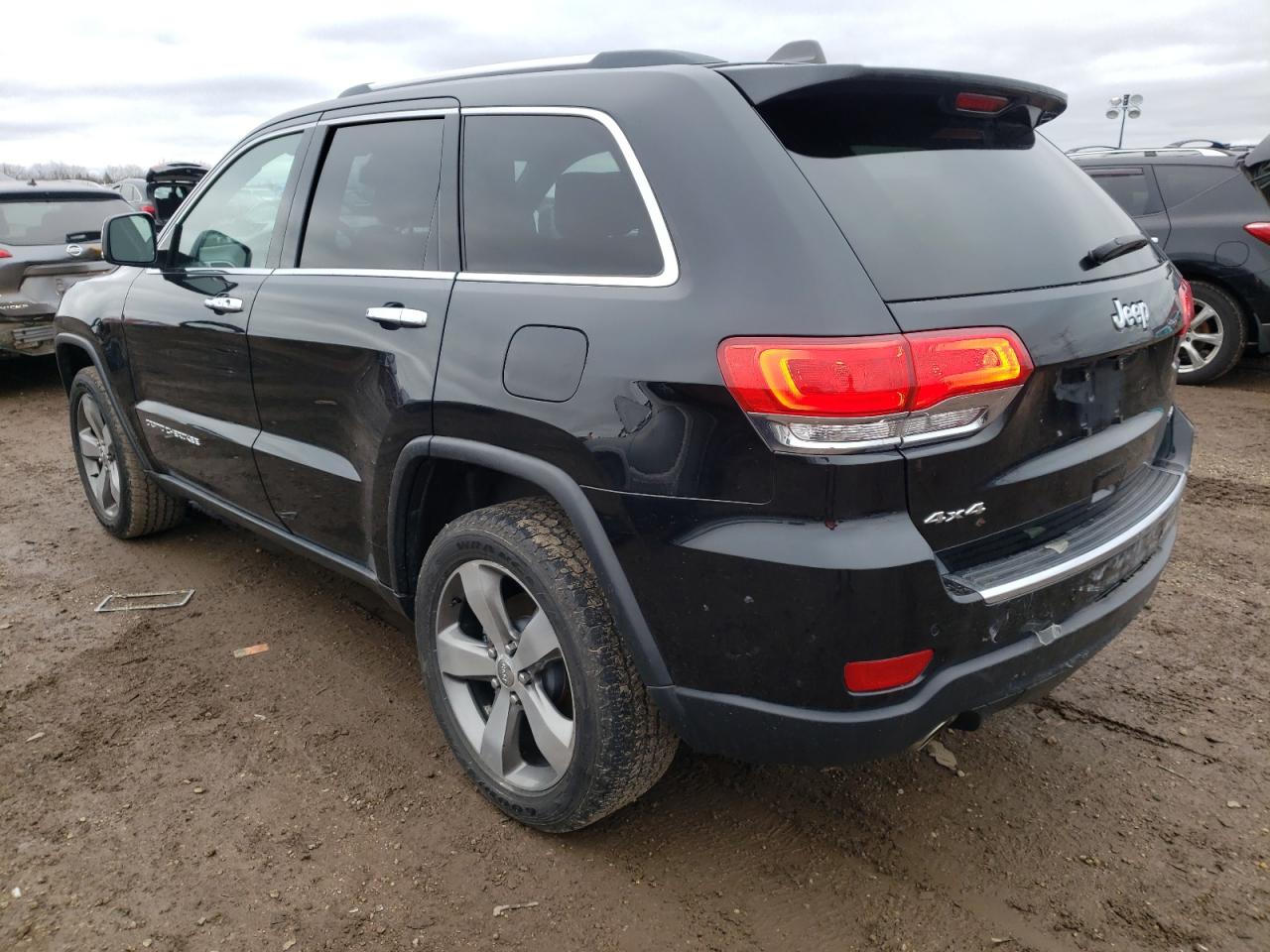 2014 Jeep Grand Cherokee VIN 1C4RJFBG2EC526136 Copart auction photo, rear end damage thumbnail 2
