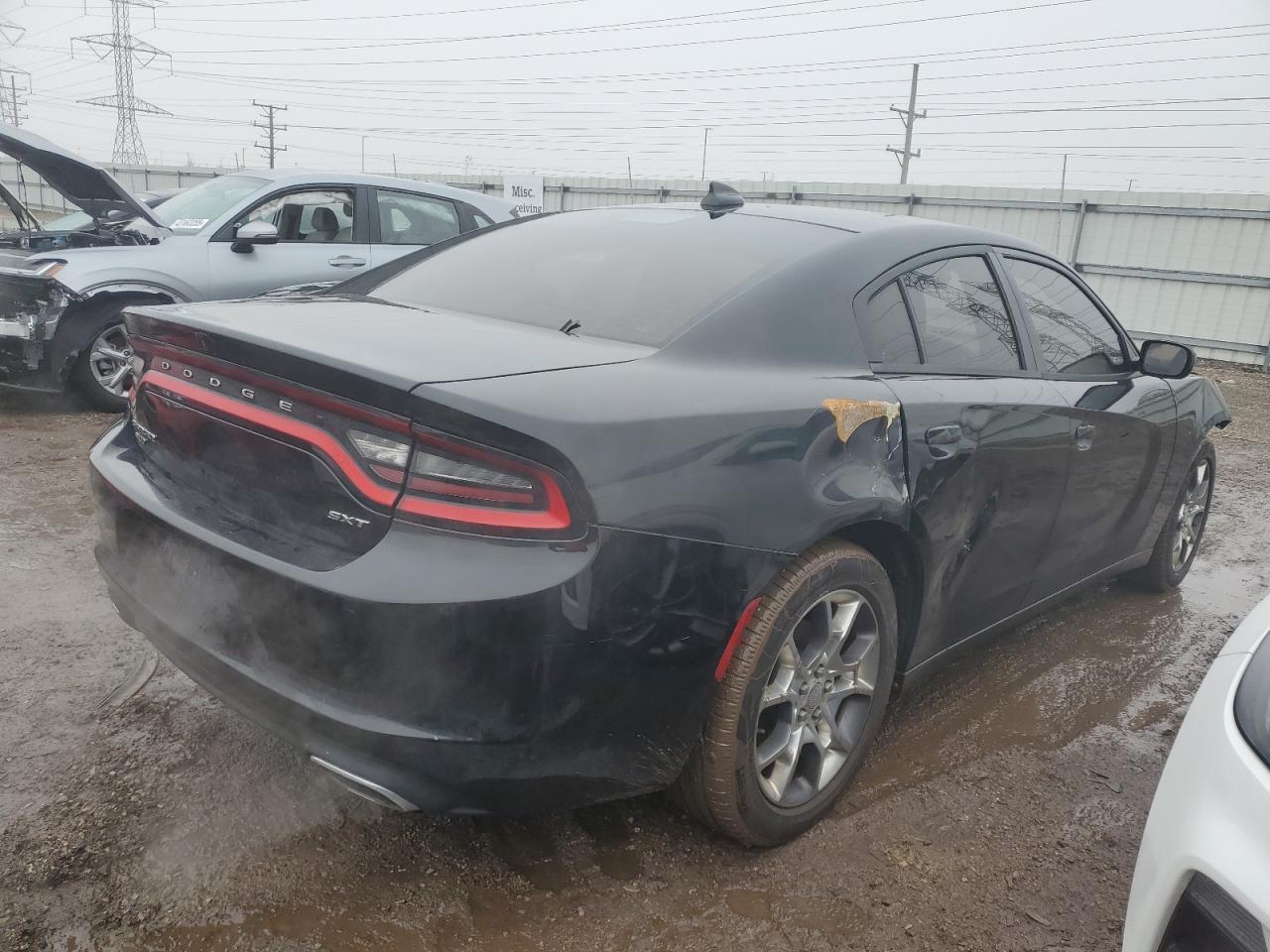 2016 Dodge Charger VIN 2C3CDXJG4GH144408 Copart auction photo, front end / side damage thumbnail 3