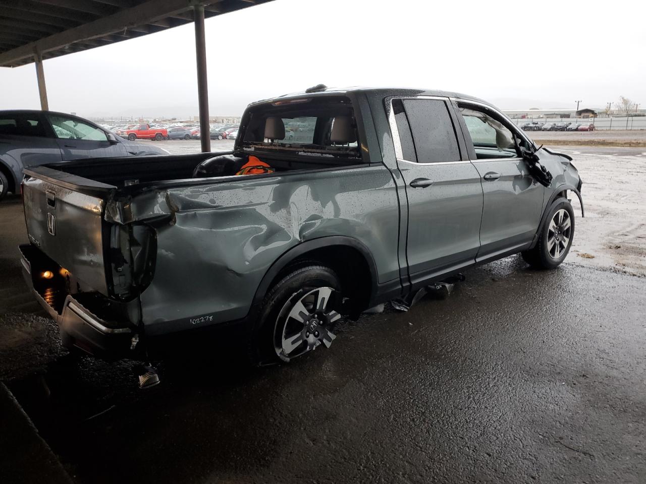 2017 Honda Ridgeline VIN 5FPYK2F63HB004889 Copart auction photo, all over damage thumbnail 3