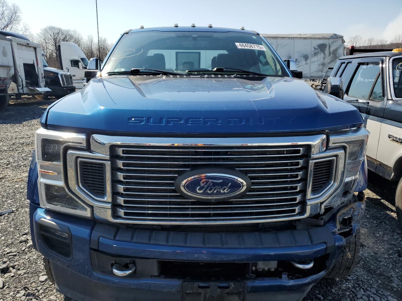 2022 Ford F450 VIN 1FT8W4DT5NEC07295 Copart auction photo, front end / all over damage thumbnail 5