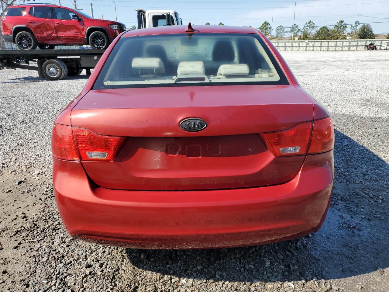 2009 KIA Optima VIN KNAGE228X95287701 Copart auction photo, front end damage thumbnail 6