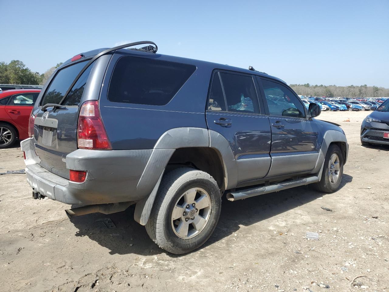 2003 Toyota 4Runner VIN JTEZU14R830012438 Copart auction photo, front end / top/roof damage thumbnail 3