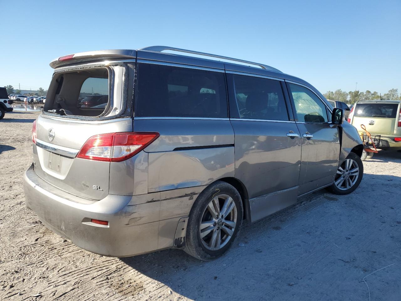 2013 Nissan Quest VIN JN8AE2KPXD9069117 Copart auction photo, all over damage thumbnail 3