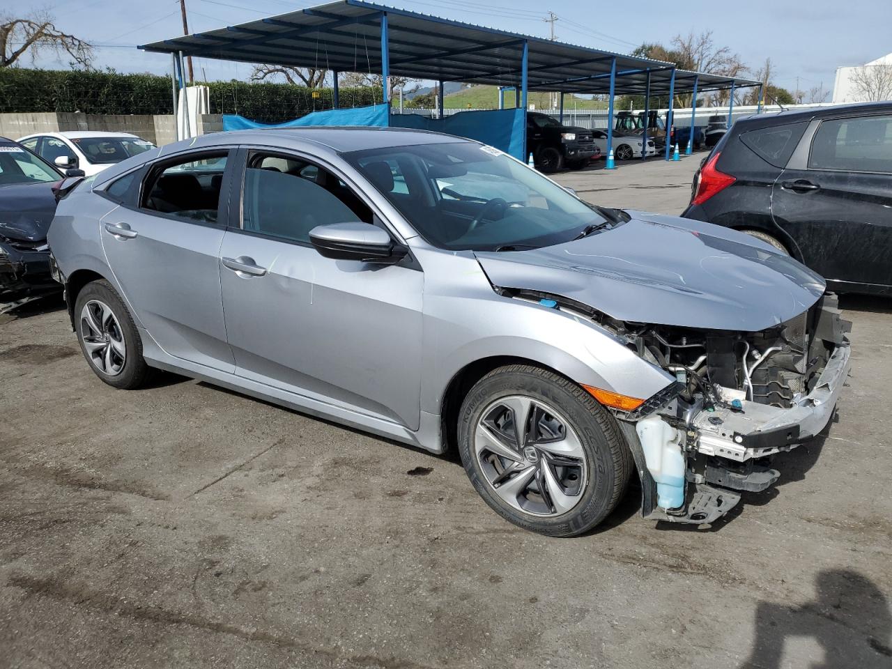 2020 Honda Civic VIN 19XFC2F68LE204825 Copart auction photo, rear end / front end damage thumbnail 4