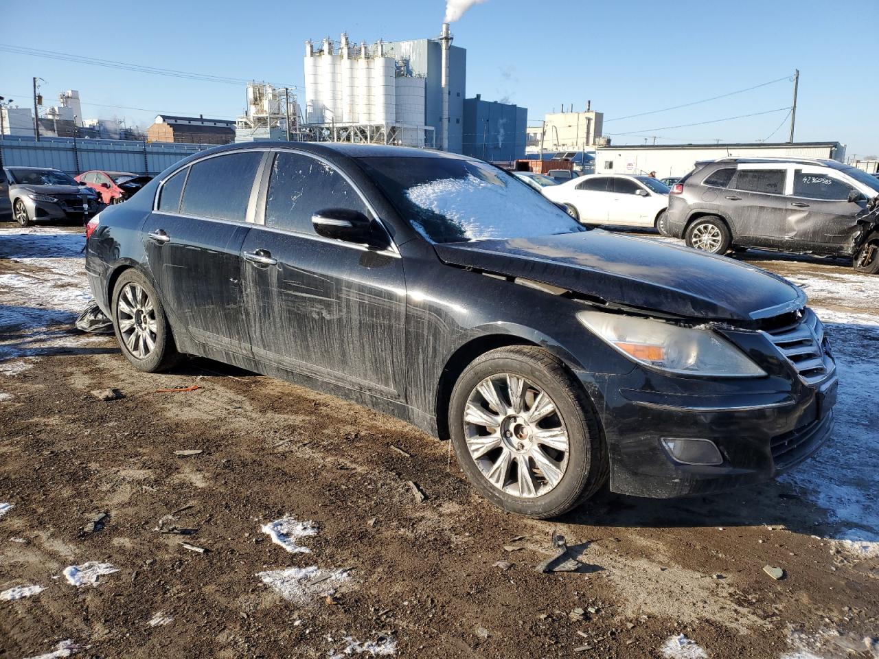 2009 Hyundai Genesis VIN KMHGC46E29U016508 Copart auction photo, front end / minor dent/scratches damage thumbnail 4