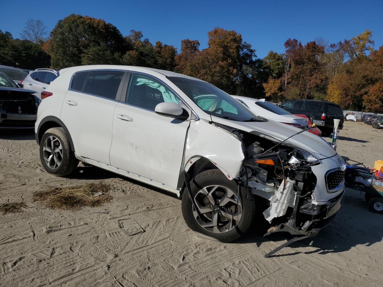 2021 KIA Sportage VIN KNDPM3AC1M7906717 Copart auction photo, mechanical / front end damage thumbnail 4