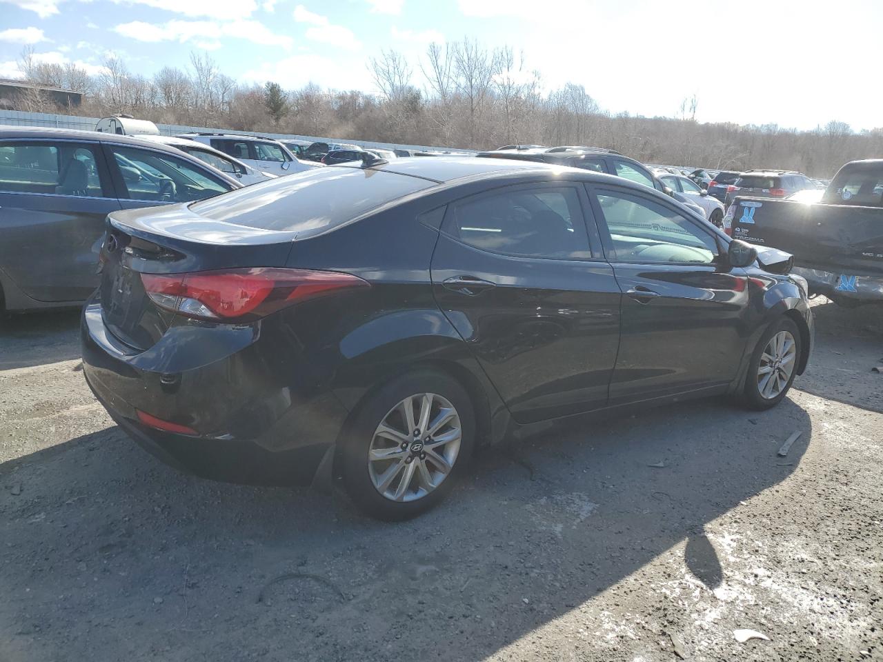 2015 Hyundai Elantra VIN 5NPDH4AE9FH626671 Copart auction photo, front end damage thumbnail 3