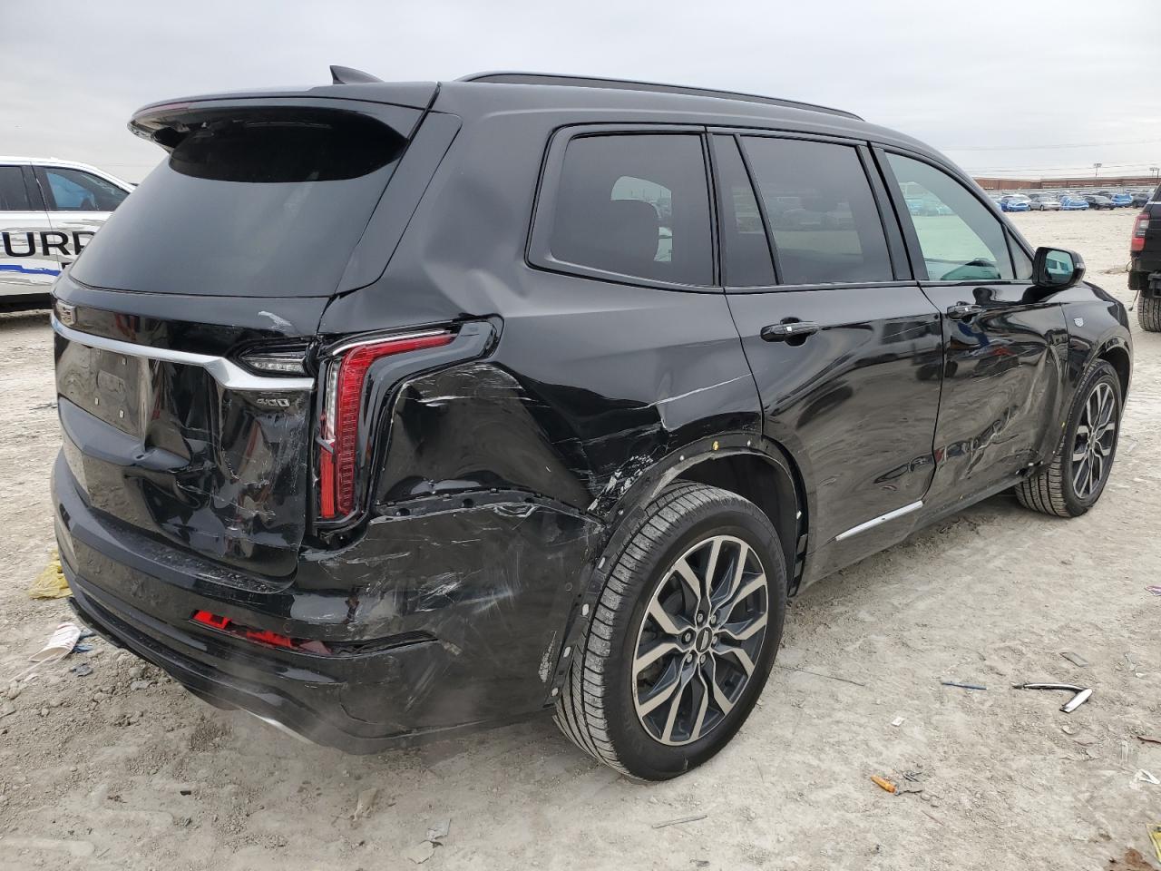 2021 Cadillac XT6 VIN 1GYKPGRS3MZ140296 Copart auction photo, rear end / side damage thumbnail 3