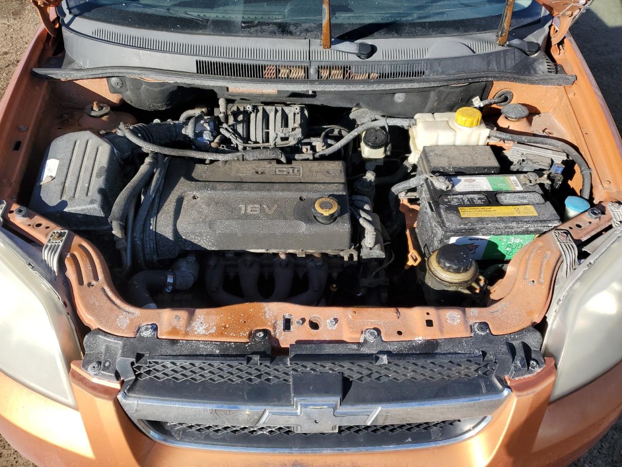 2007 Chevrolet Aveo VIN KL1TG56637B116574 Copart auction photo, side / rear end damage thumbnail 12