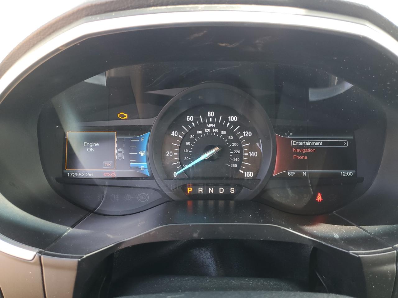 2017 Ford Edge VIN 2FMPK3K9XHBB42836 Copart auction photo, front end / rear end damage thumbnail 9