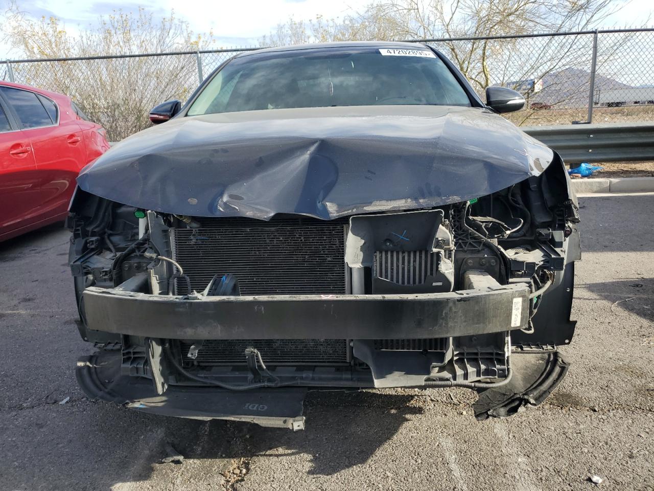 2016 KIA Optima VIN 5XXGT4L13GG056136 Copart auction photo, front end damage thumbnail 5