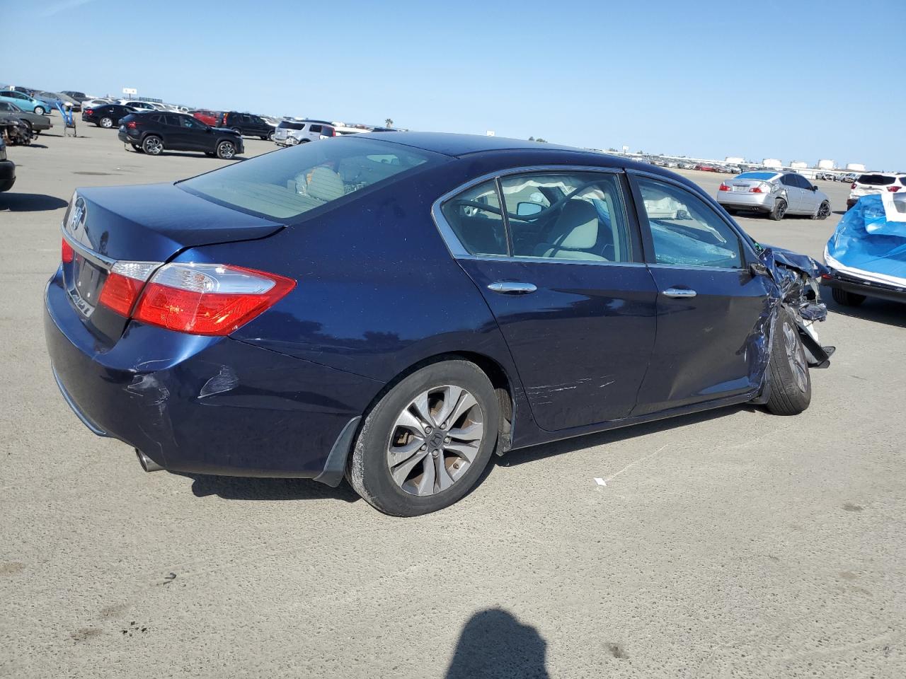 2013 Honda Accord VIN 1HGCR2F32DA203649 Copart auction photo, front end / side damage thumbnail 3