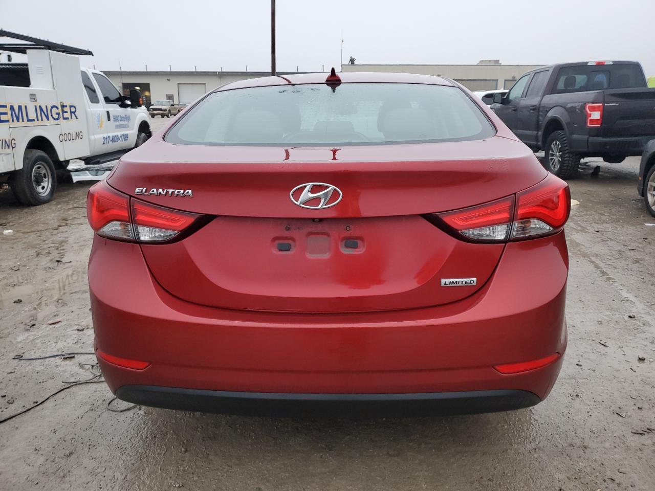 2015 Hyundai Elantra VIN 5NPDH4AE1FH557202 Copart auction photo, mechanical damage thumbnail 6