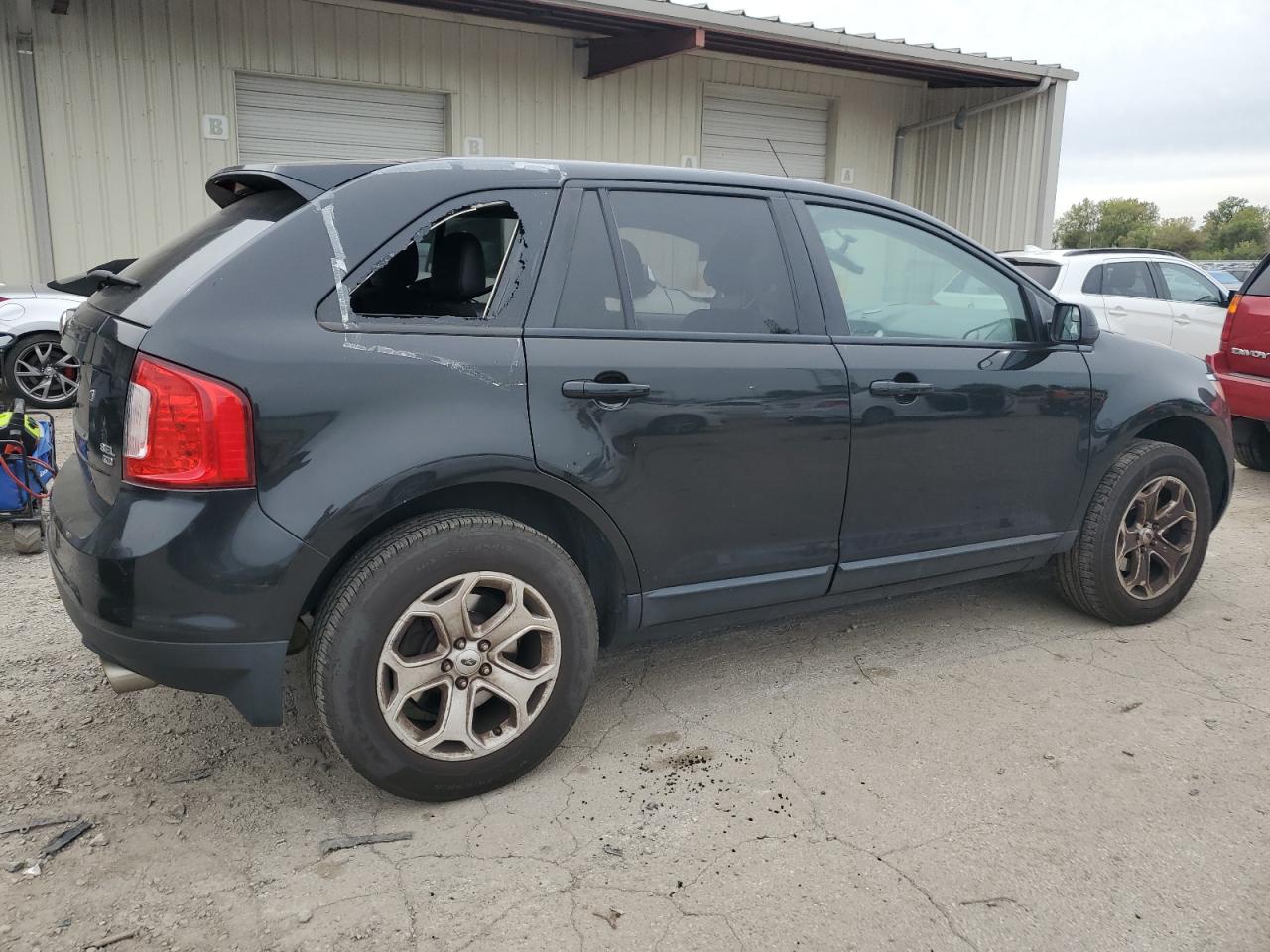 2014 Ford Edge VIN 2FMDK4JC7EBA98229 Copart auction photo, vandalism damage thumbnail 3