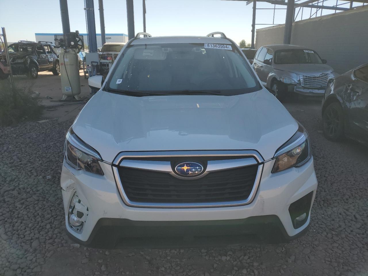 2021 Subaru Forester VIN JF2SKAJC0MH502694 Copart auction photo, front end / side damage thumbnail 5