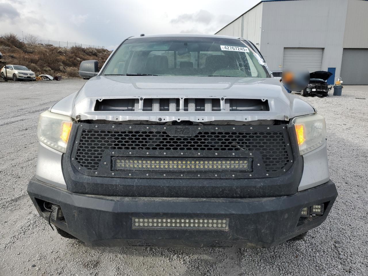 2014 Toyota Tundra VIN 5TFUW5F17EX367506 Copart auction photo, side / front end damage thumbnail 5
