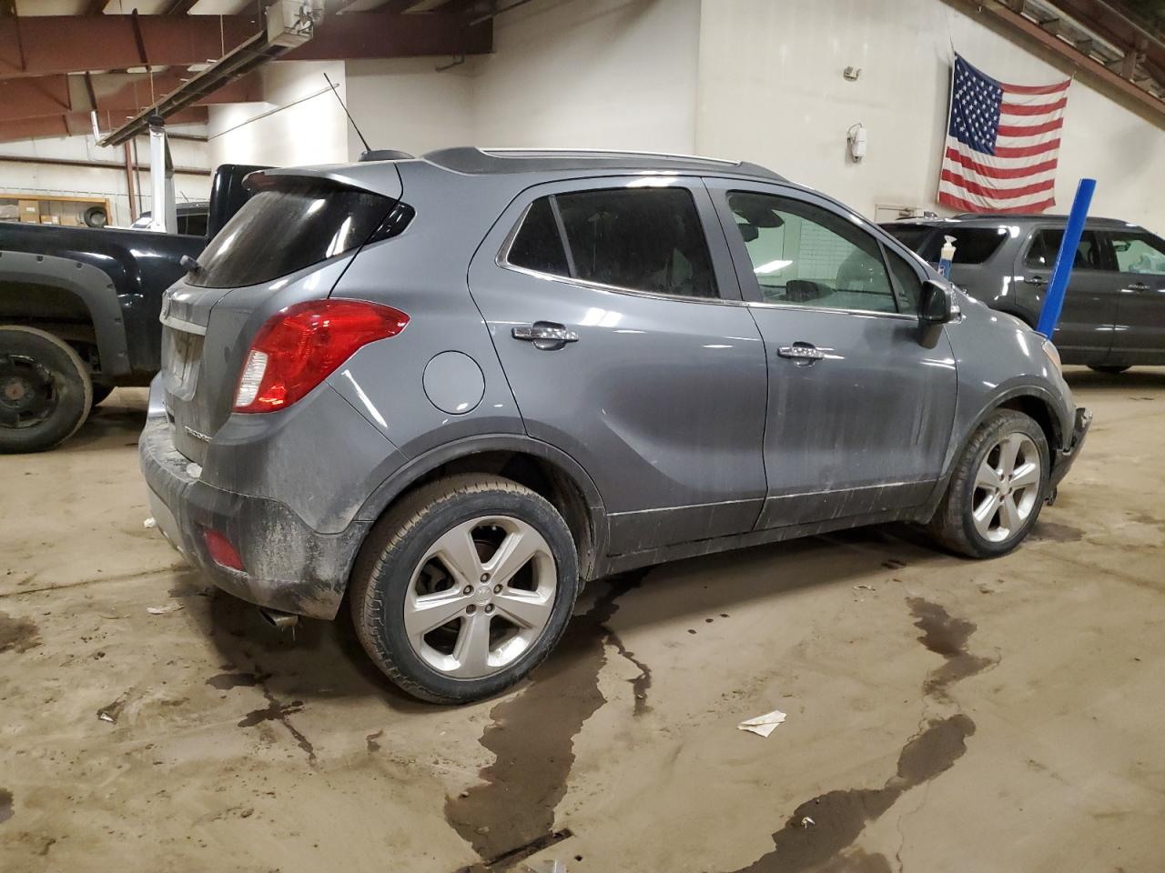 2015 Buick Encore VIN KL4CJASB9FB034864 Copart auction photo, front end / side damage thumbnail 3