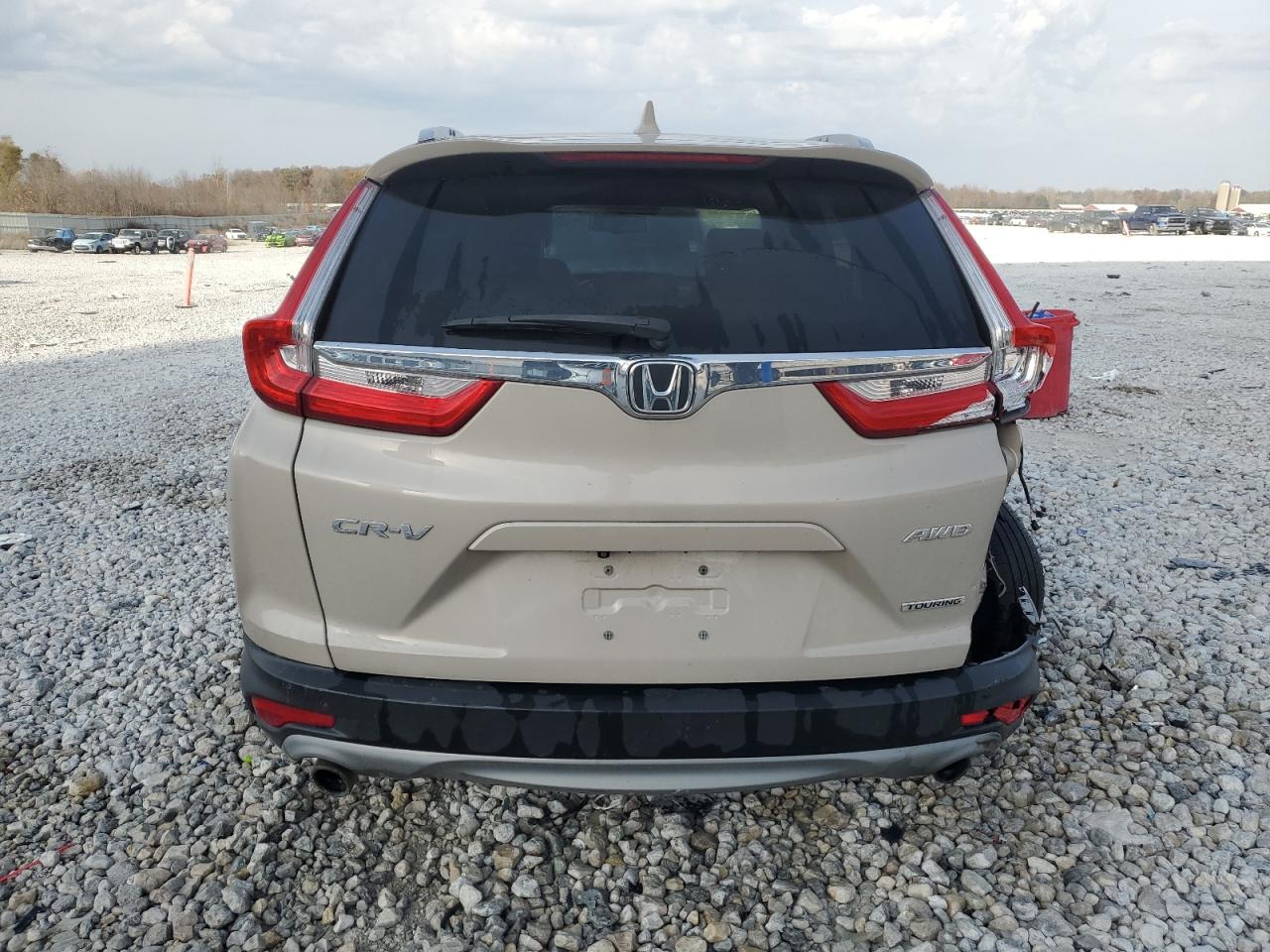 2019 Honda CR-V VIN 2HKRW2H96KH615744 Copart auction photo, side / rear end damage thumbnail 6