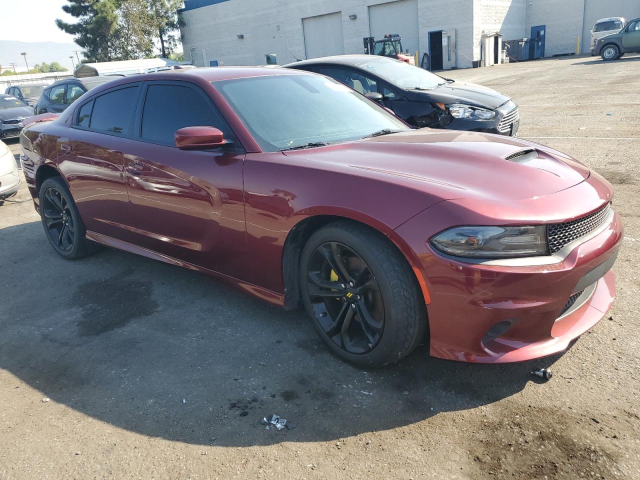 2020 Dodge Charger VIN 2C3CDXHG5LH186621 Copart auction photo, side damage thumbnail 4