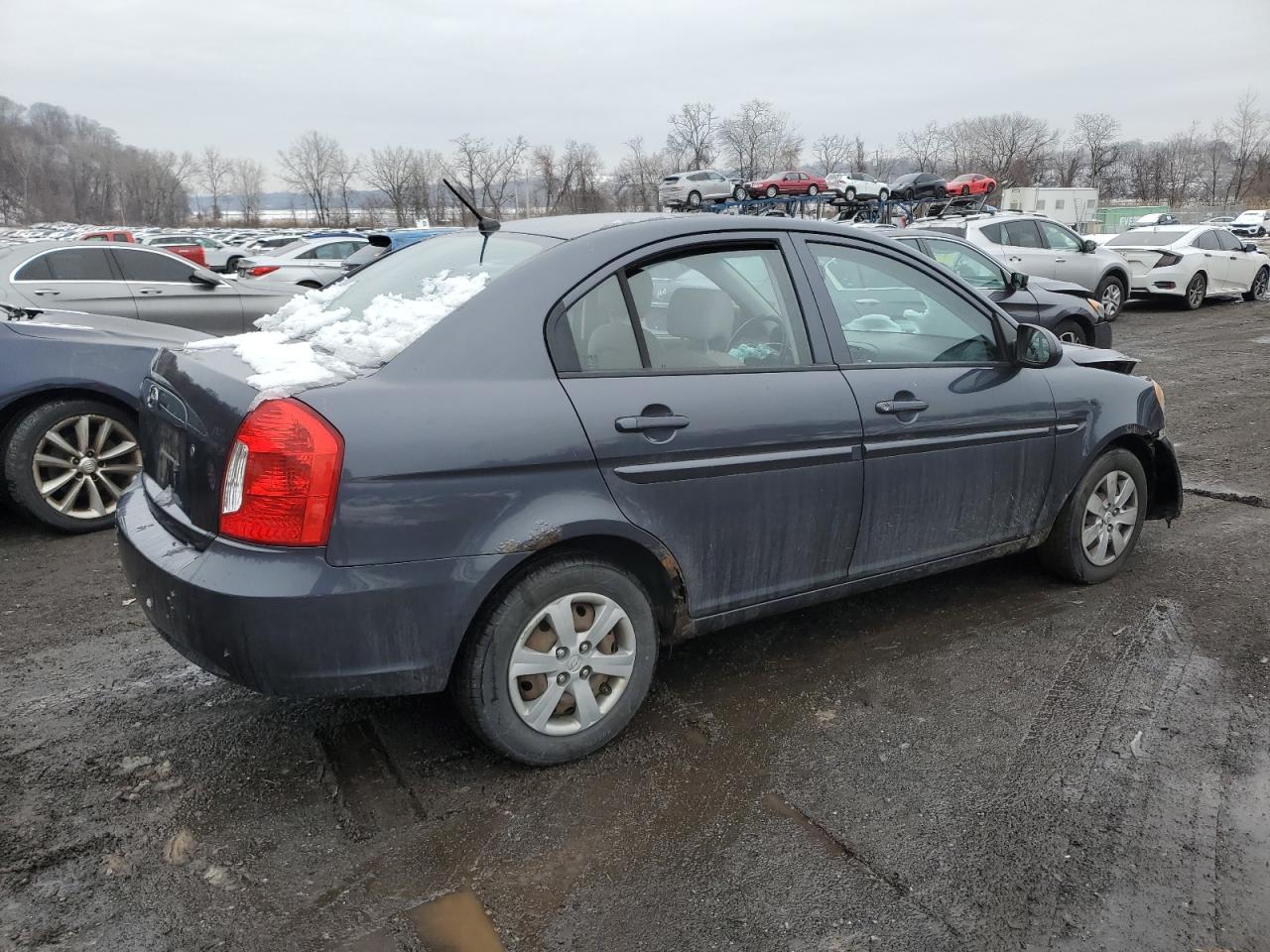 2008 Hyundai Accent VIN KMHCN46C78U187809 Copart auction photo, front end damage thumbnail 3