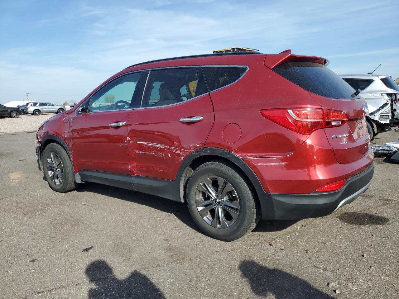 2013 Hyundai Santa Fe VIN 5XYZU3LB9DG007782 Copart auction photo, side / front end damage thumbnail 2