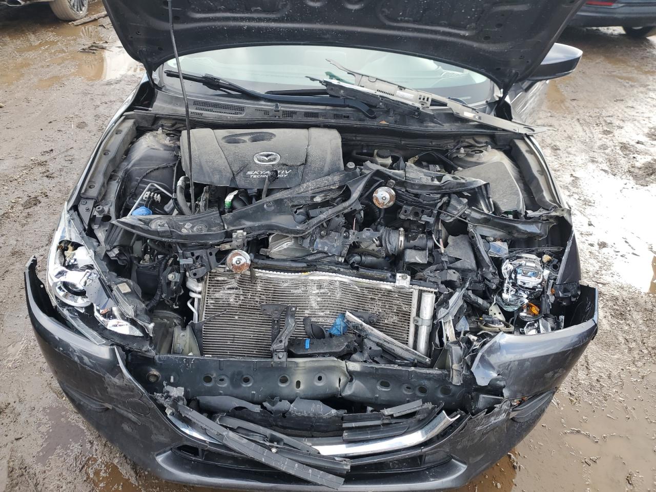 2017 Mazda 3 VIN 3MZBN1U78HM154310 Copart auction photo, front end damage thumbnail 11