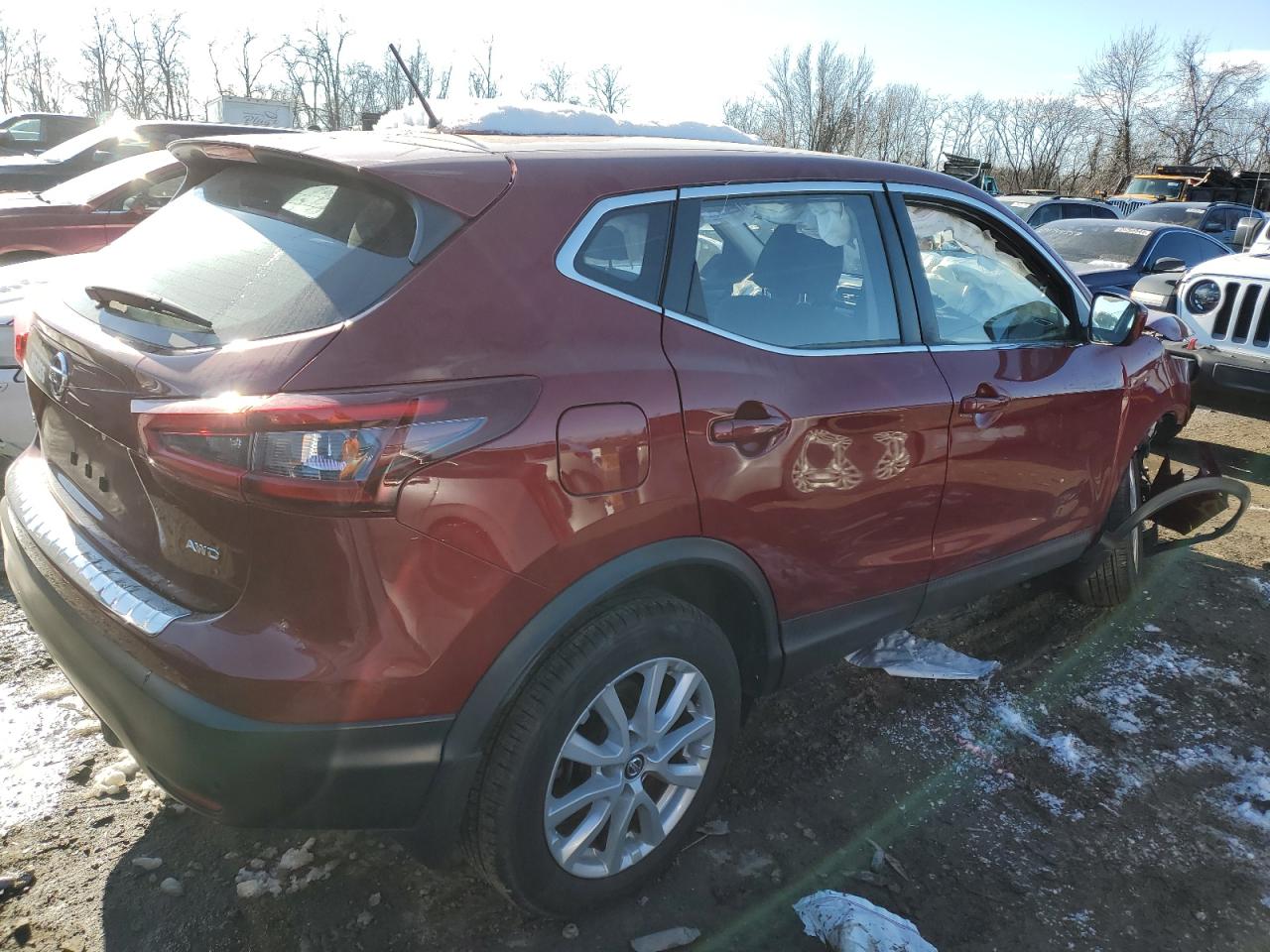2020 Nissan Rogue VIN JN1BJ1CW4LW390200 Copart auction photo, front end damage thumbnail 3