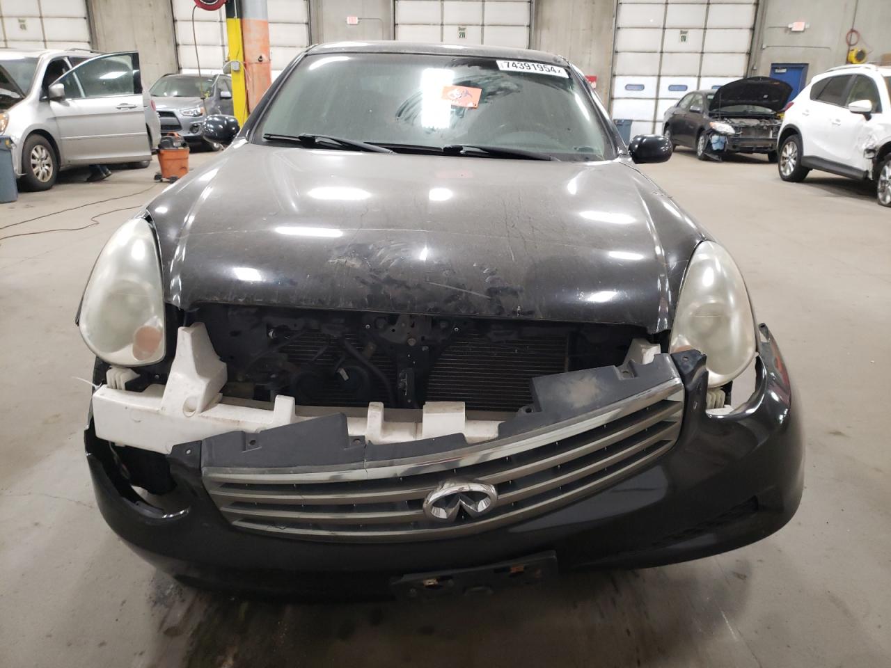 2006 Infiniti G VIN JNKCV51F16M616711 Copart auction photo, front end damage thumbnail 5