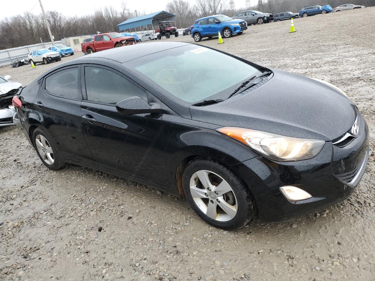 2013 Hyundai Elantra VIN 5NPDH4AE5DH358540 Copart auction photo, side damage thumbnail 4