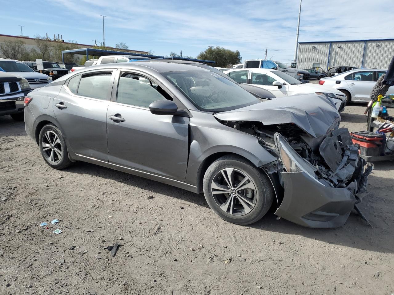 2021 Nissan Sentra VIN 3N1AB8CV6MY241547 Copart auction photo, front end damage thumbnail 4
