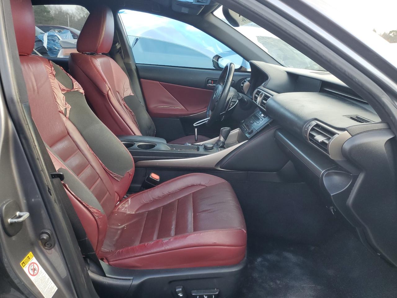 2014 Lexus IS VIN JTHBF1D23E5038890 Copart auction photo, side / front end damage thumbnail 7