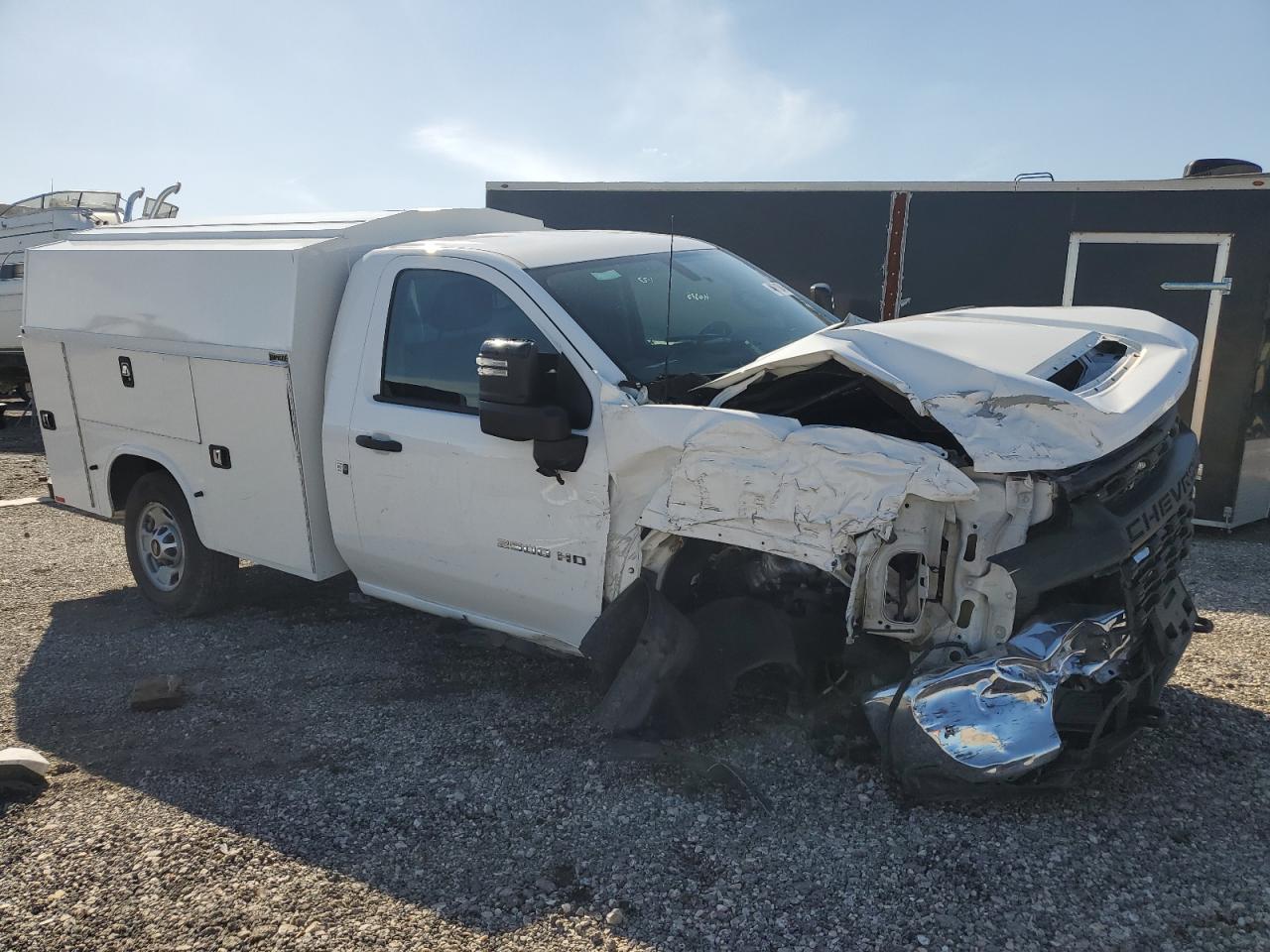 2022 Chevrolet Silverado VIN 1GB0YLE74NF268512 Copart auction photo, front end / side damage thumbnail 4