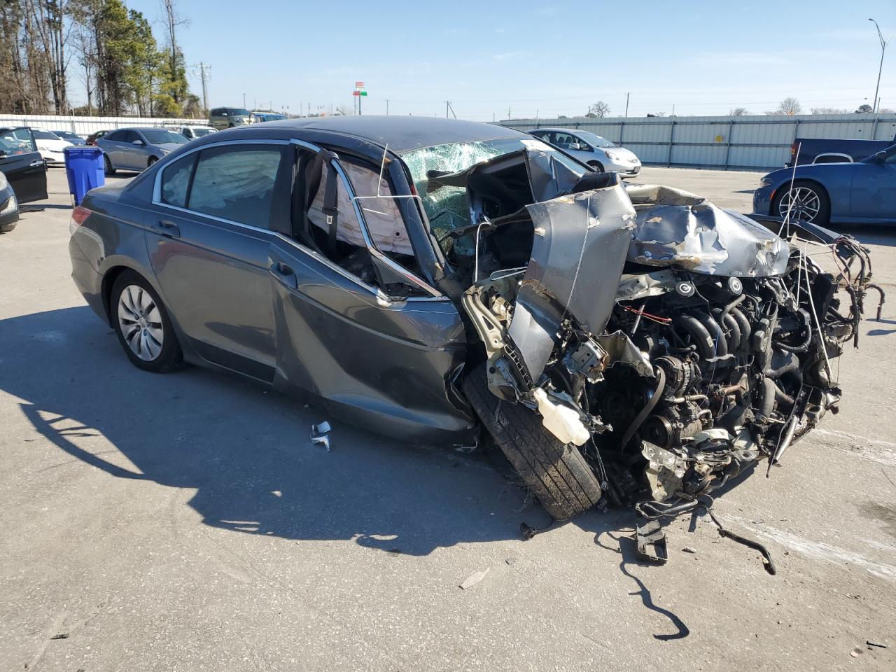 2010 Honda Accord VIN 1HGCP2F30AA038797 Copart auction photo, front end / side damage thumbnail 4