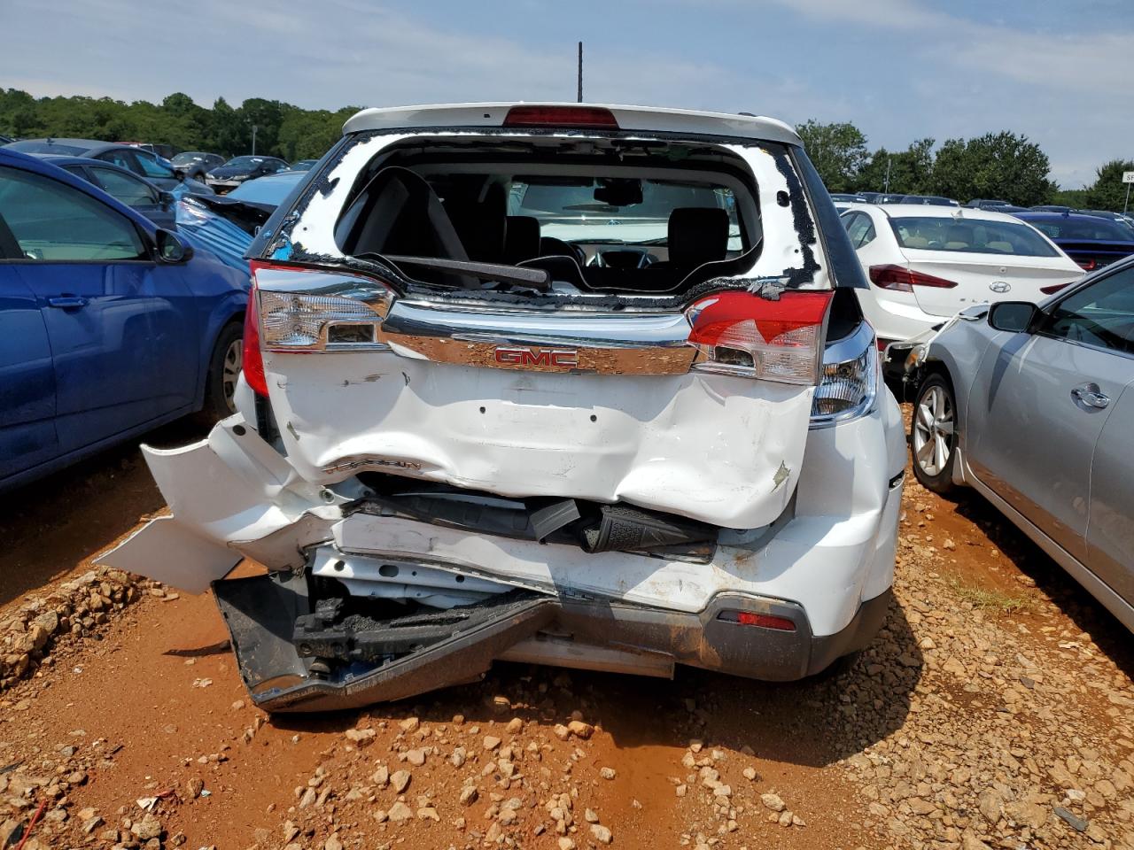 2014 GMC Terrain VIN 2GKALSEKXE6182701 Copart auction photo, all over damage thumbnail 6