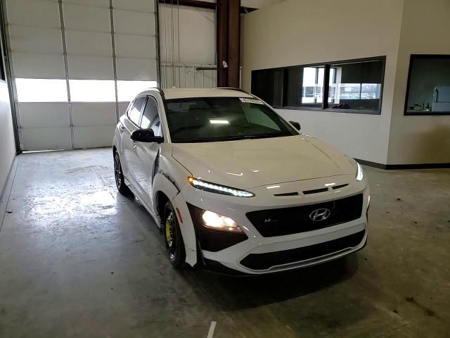 2022 Hyundai Kona VIN KM8K33A30NU773959 Copart auction photo, side / hail damage thumbnail 11