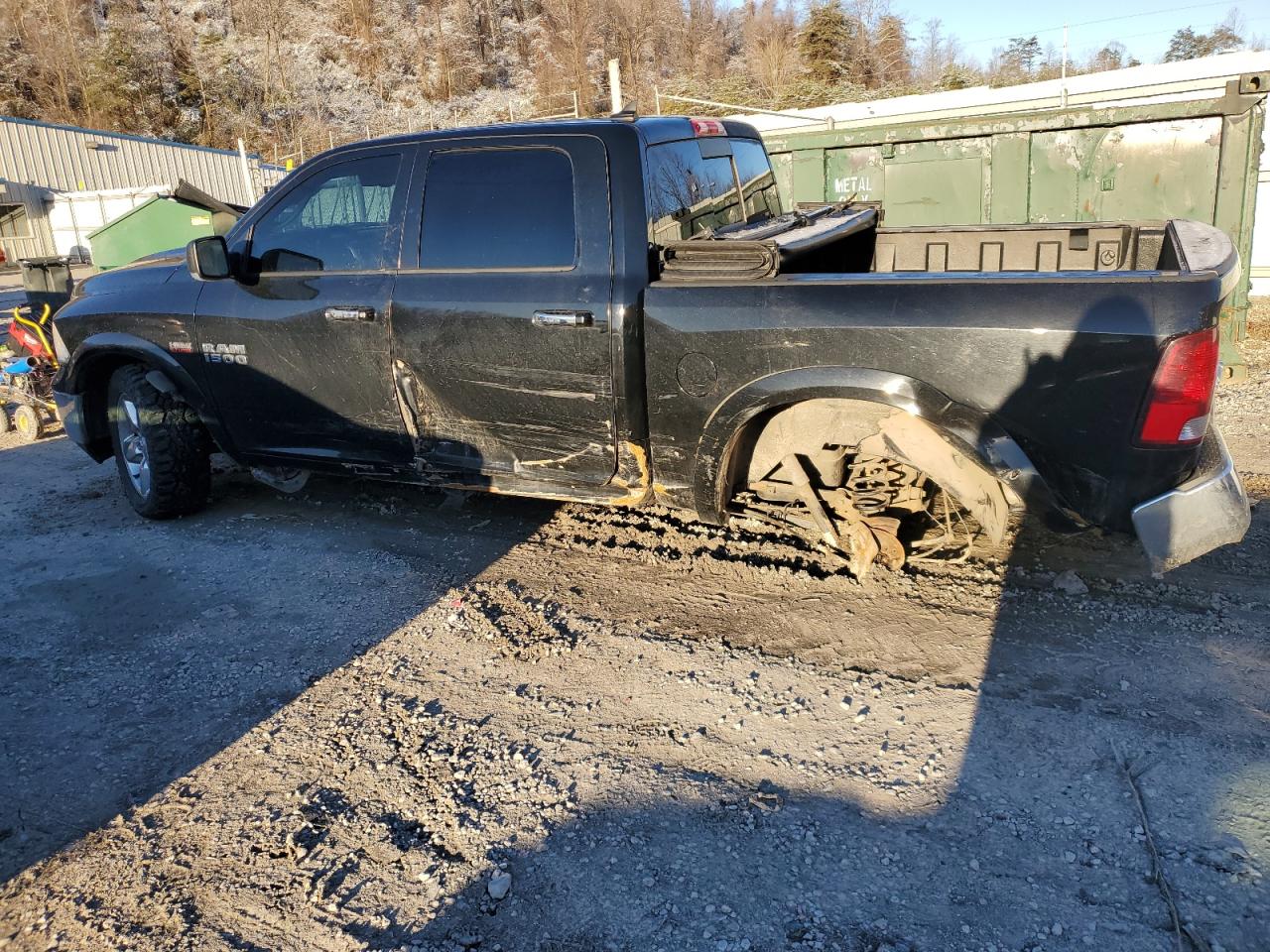 2013 RAM 1500 VIN 1C6RR7LT3DS517130 Copart auction photo, side / rear end damage thumbnail 2