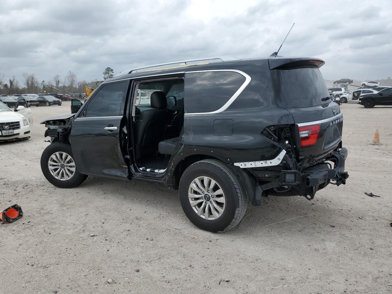 2024 Nissan Armada VIN JN8AY2AD3R9709514 Copart auction photo, side / front end damage thumbnail 2