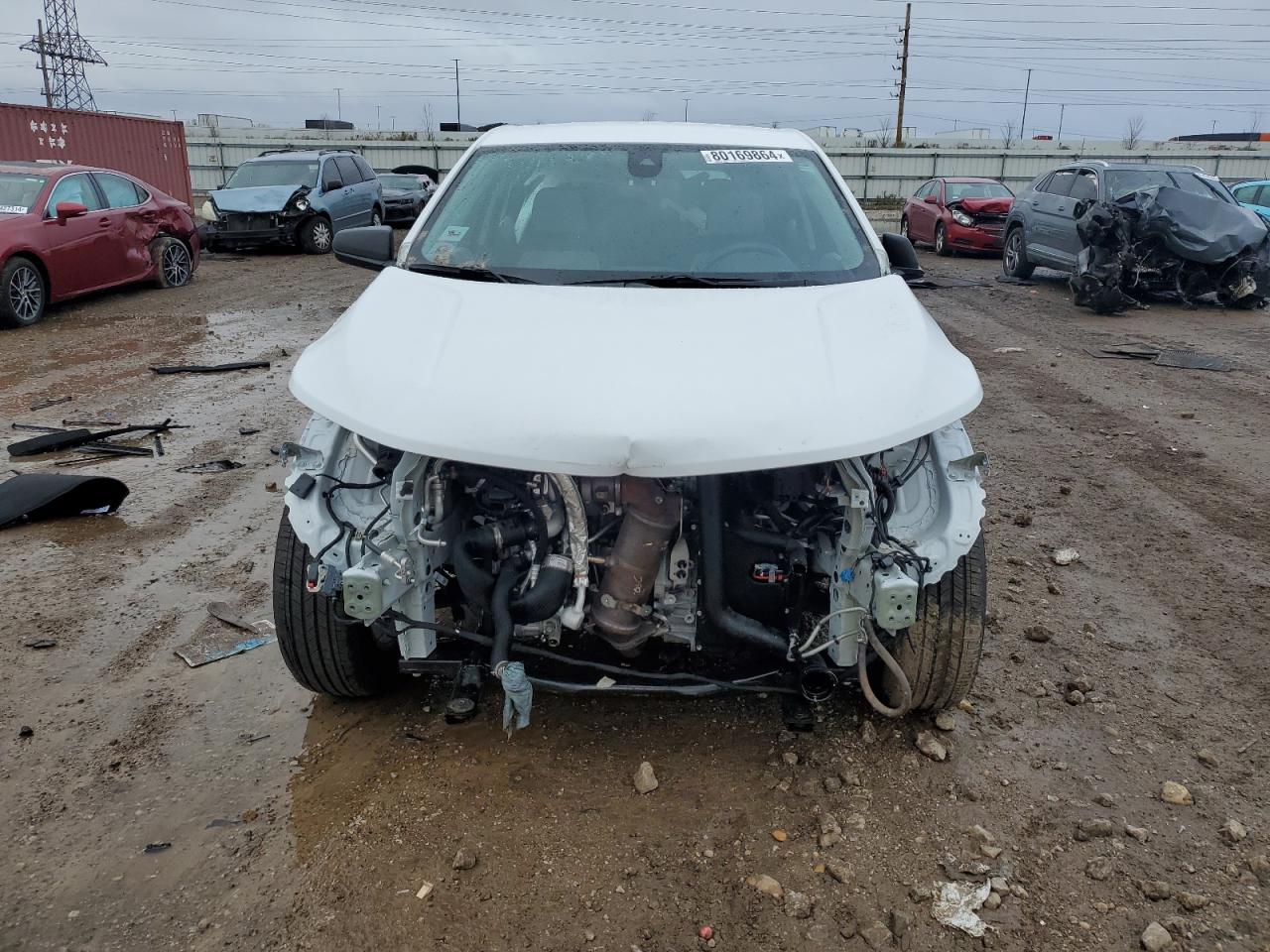 2022 Chevrolet Equinox VIN 3GNAXHEV4NS206545 Copart auction photo, front end damage thumbnail 5
