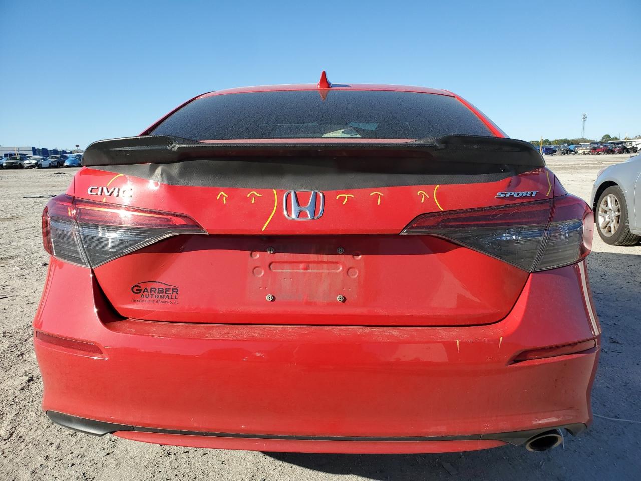 2022 Honda Civic VIN 2HGFE2F53NH573537 Copart auction photo, front end / minor dent/scratches damage thumbnail 6