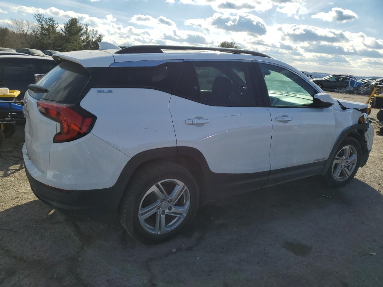 2020 GMC Terrain VIN 3GKALMEV9LL295960 Copart auction photo, front end / side damage thumbnail 3