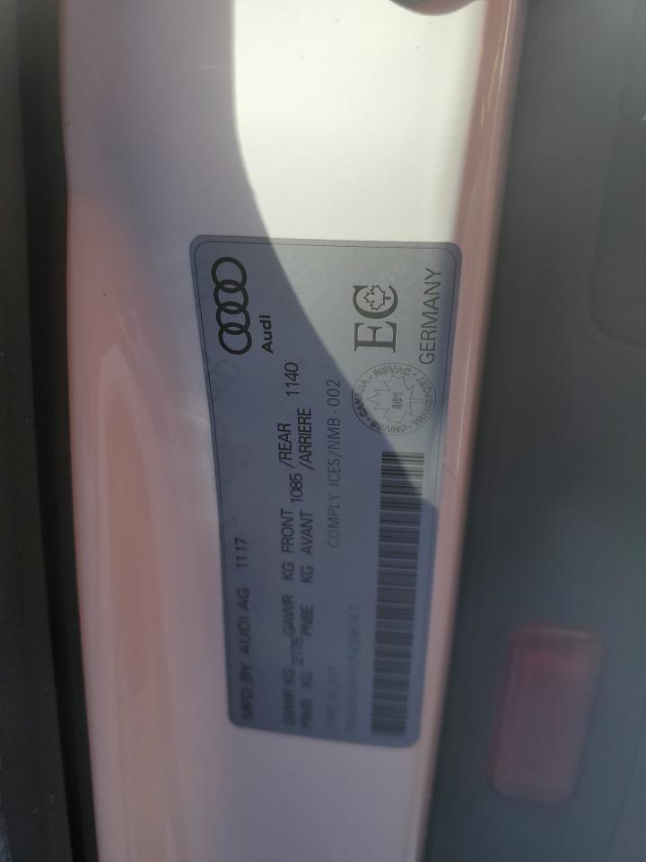 2018 Audi A4 VIN WAUANAF45JN008747 Copart auction photo, front end / side damage thumbnail 12
