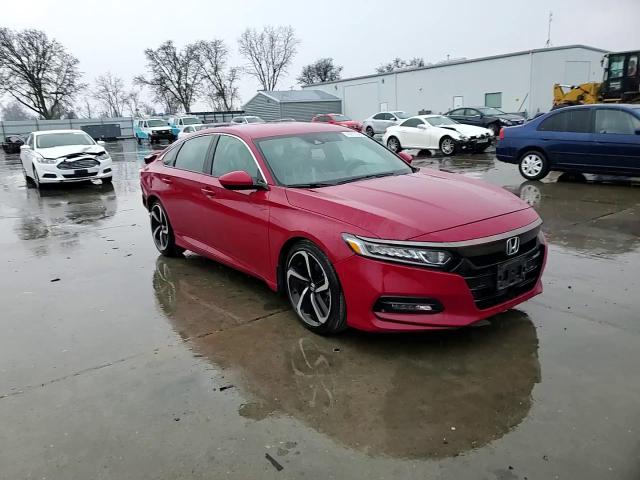 2018 Honda Accord VIN 1HGCV1F37JA160055 Copart auction photo, rear end damage thumbnail 11