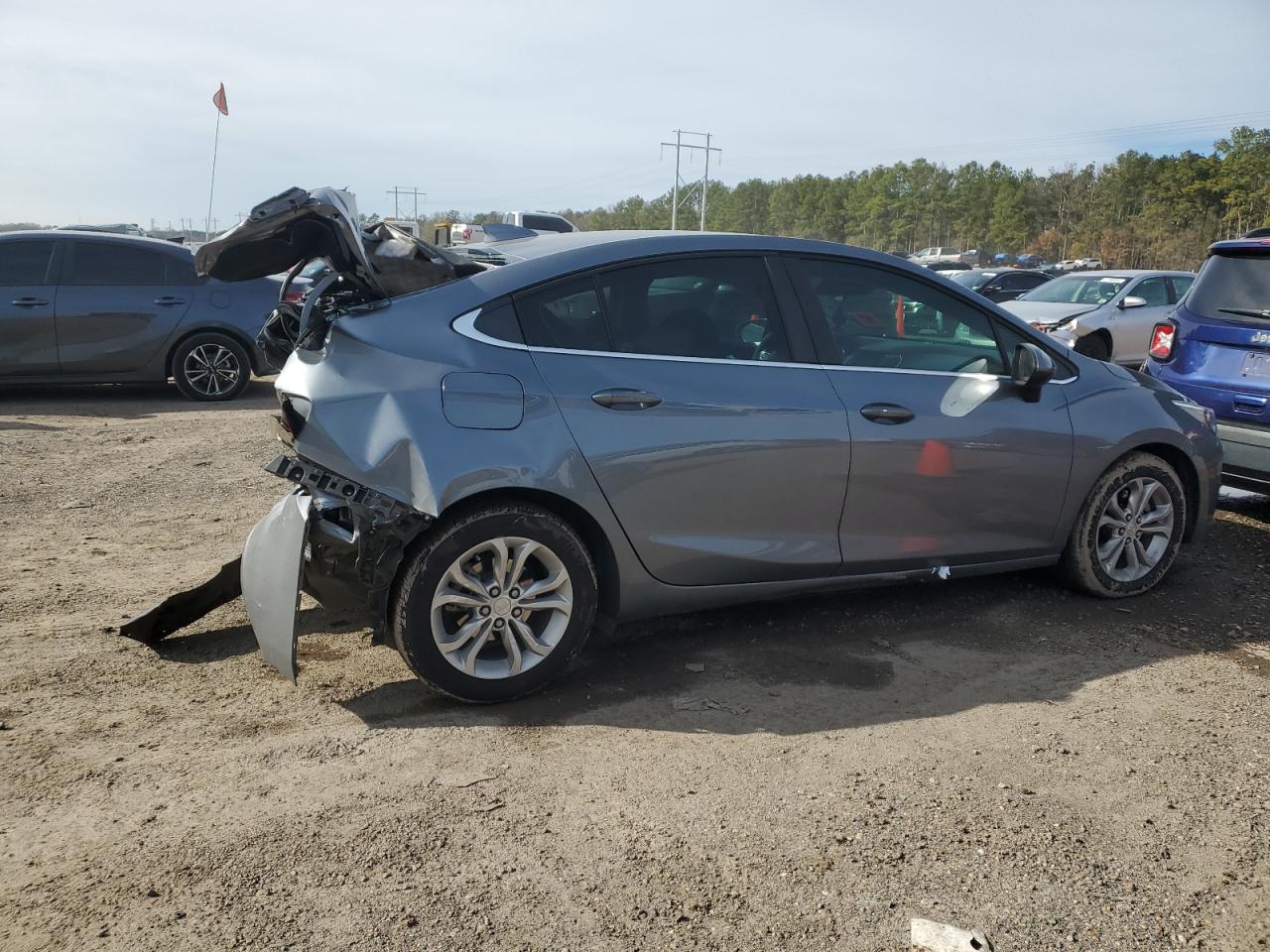 2019 Chevrolet Cruze VIN 1G1BE5SM7K7102616 Copart auction photo, all over / rear end damage thumbnail 3