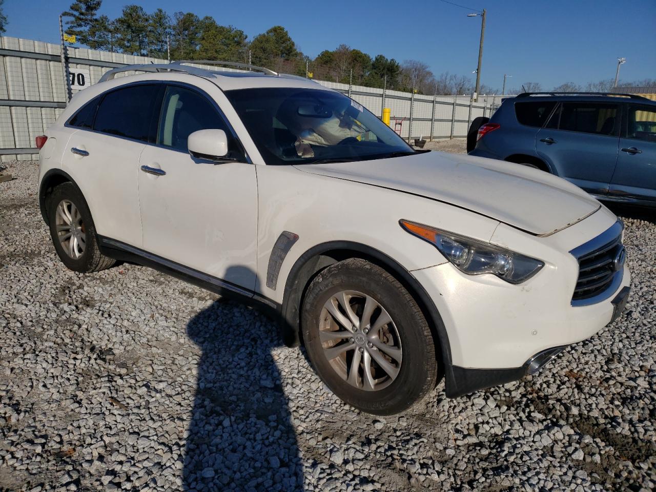 2012 Infiniti FX VIN JN8AS1MWXCM154204 Copart auction photo, all over damage thumbnail 4