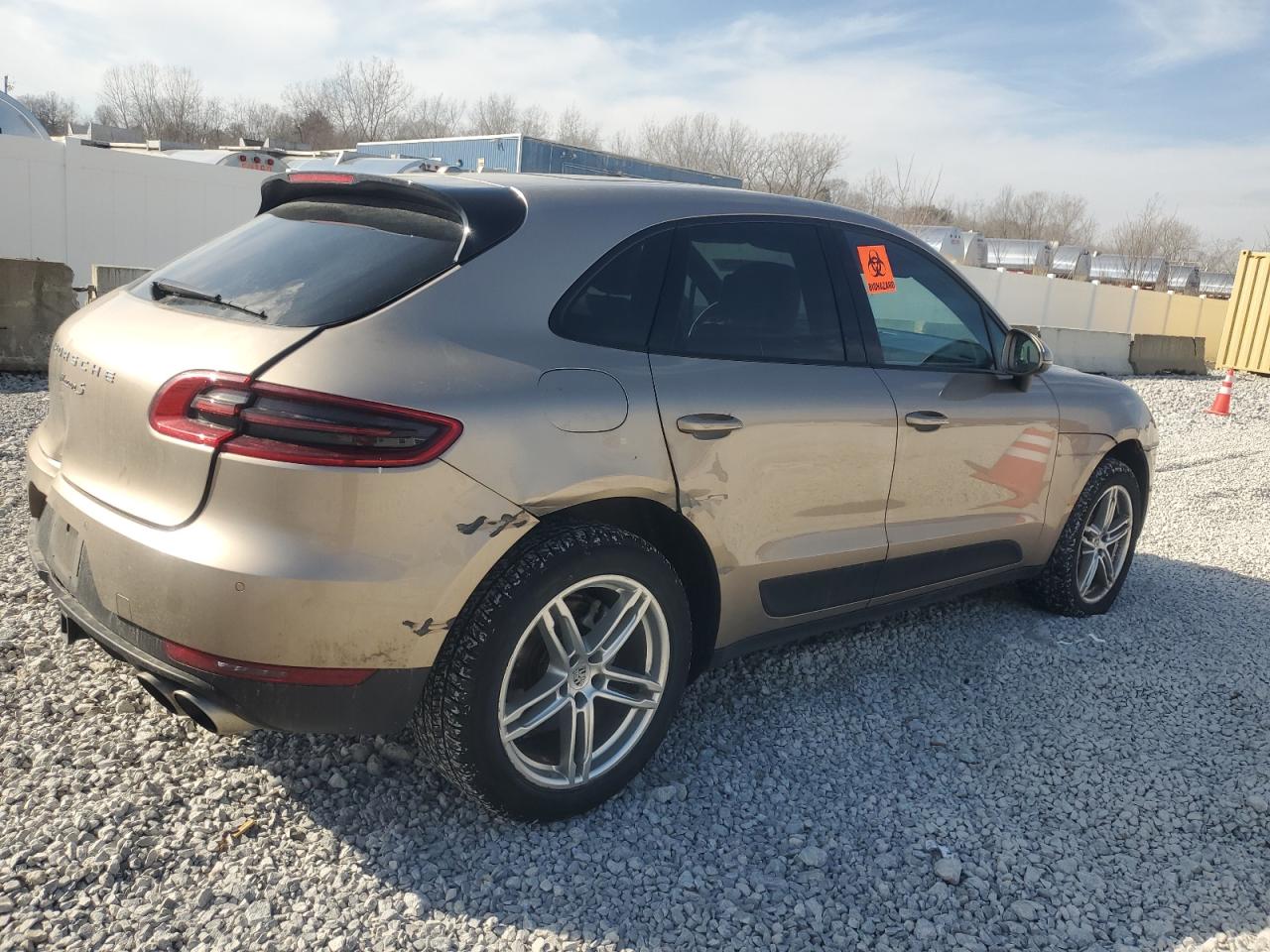 2017 Porsche Macan VIN WP1AB2A5XHLB14939 Copart auction photo, front end / side damage thumbnail 3