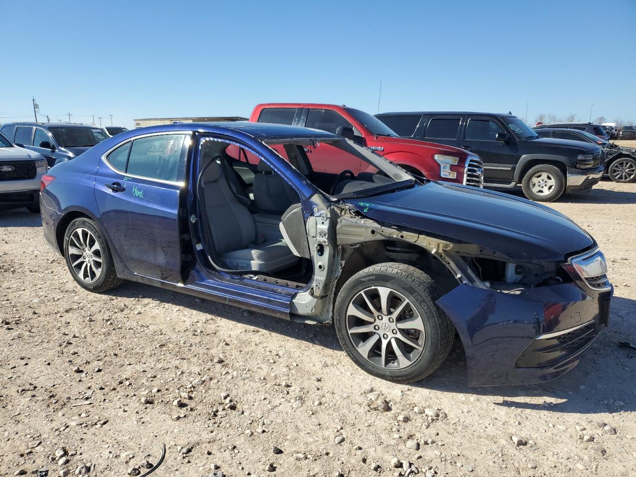 2016 Acura TLX VIN 19UUB1F55GA015104 Copart auction photo, stripped / front end damage thumbnail 4