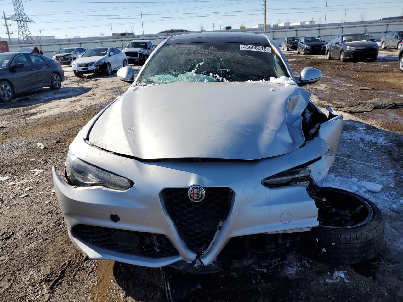 2017 Alfa Romeo Giulia VIN ZARFAEEN5H7556211 Copart auction photo, front end / undercarriage damage thumbnail 5